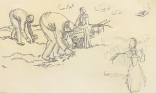 August Macke - Männer Bei Der Feldarbeit