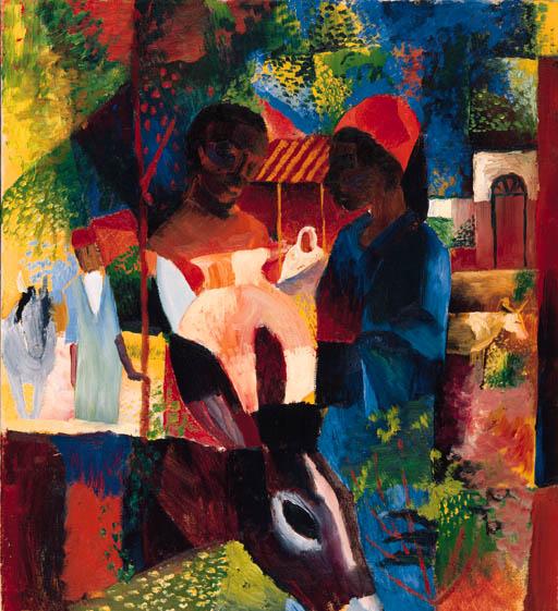 August Macke - Markt in Tunis