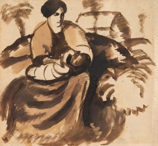 August Macke - Mutter und Kind