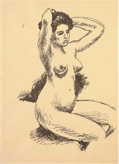 August Macke - Nacktes Mädchen