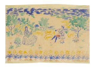 August Macke - Schäferszene (Pastoral Scene)