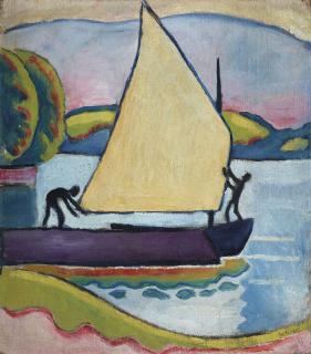 August Macke - Segelboot am Morgen