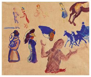 August Macke - Studienblatt Ii (Study Sheet Ii)