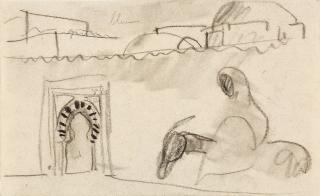 August Macke - Toreingang.