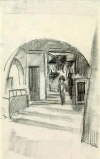 August Macke - Unter den Lauben in Thun I