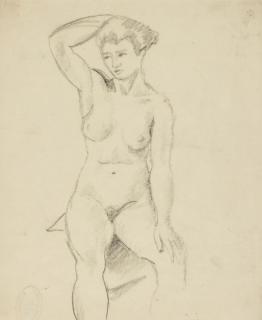 August Macke - Weiblicher Akt 74 (Female Nude 74)