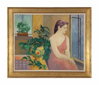 August Mosca - Woman Seated Beside A Window