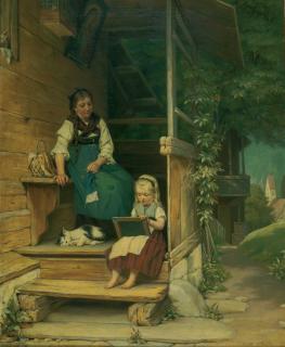 August Müller - Die Schreibstunde.