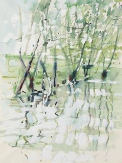 August Ohm - Szenerie an der Alster