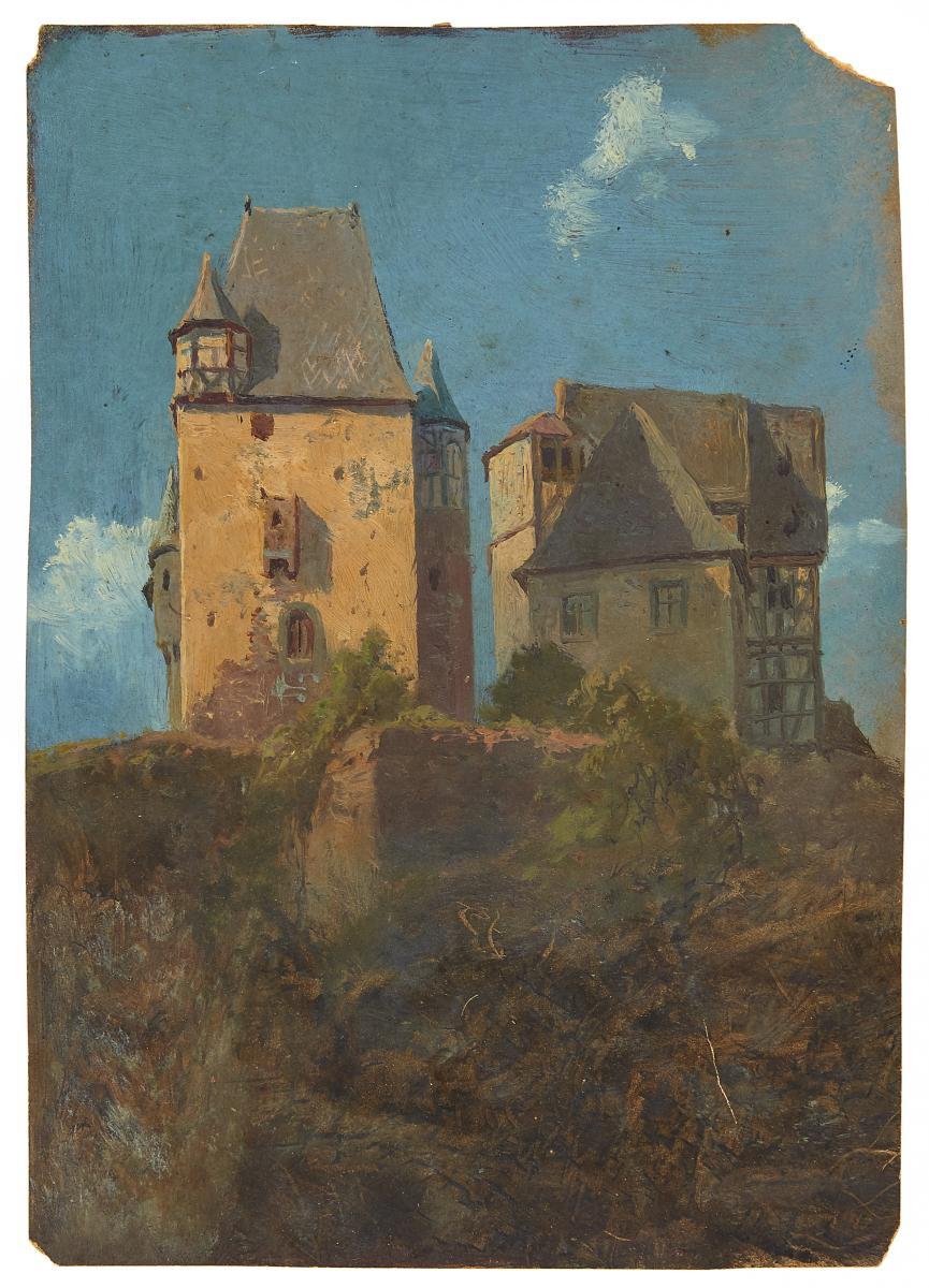 August Piepenhagen - Altes Gehöft mit Wehrturm
