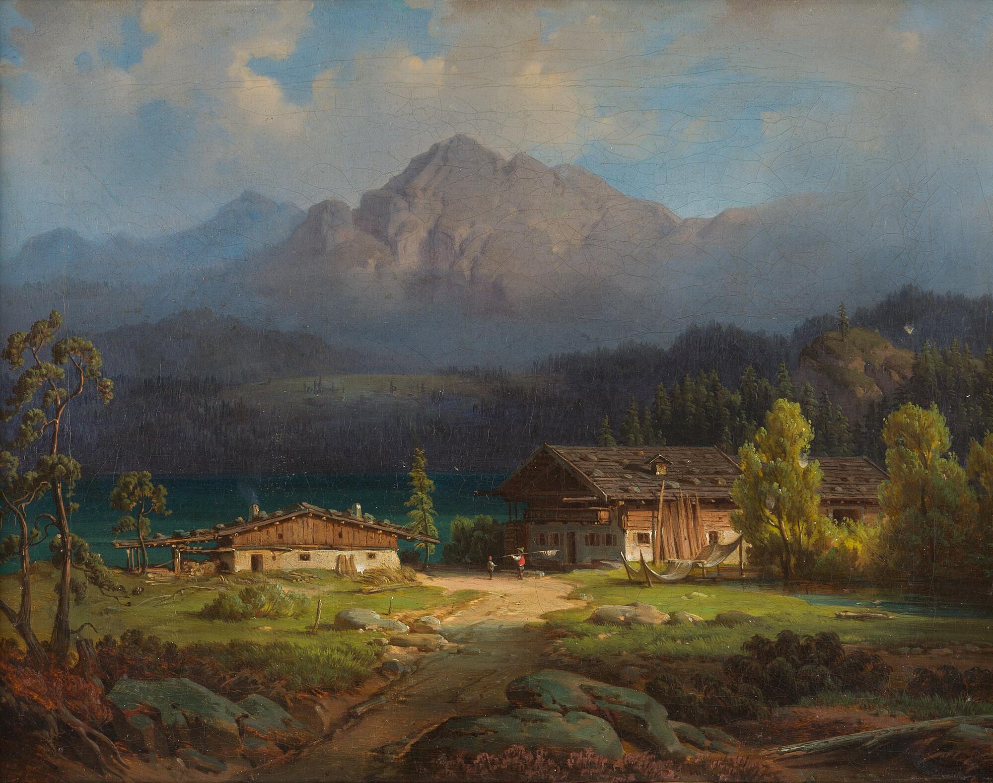 August Podesta - Der Eibsee bei Garmisch – Partenkirchen.