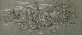 August Richter - Die Kartoffelernte