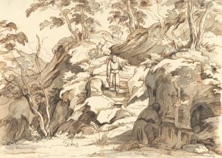 August Richter - Einsiedler im Gebirge