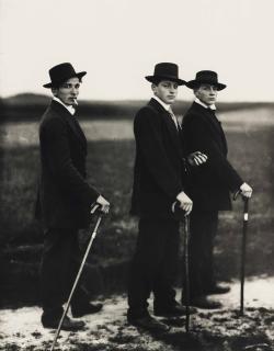 August Sander - Three young farmers on their way to a dance, Westerland, 1914