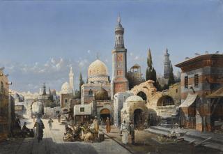 August Von Siegen - German Market In Cairo