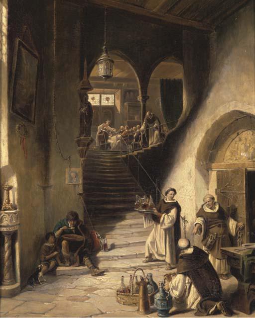 August Von Wille - The Monastic Meal
