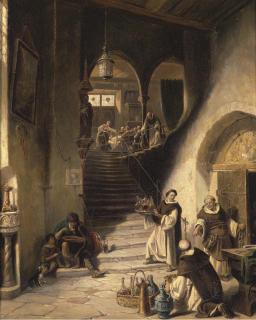 August Von Wille - The Monastic Meal
