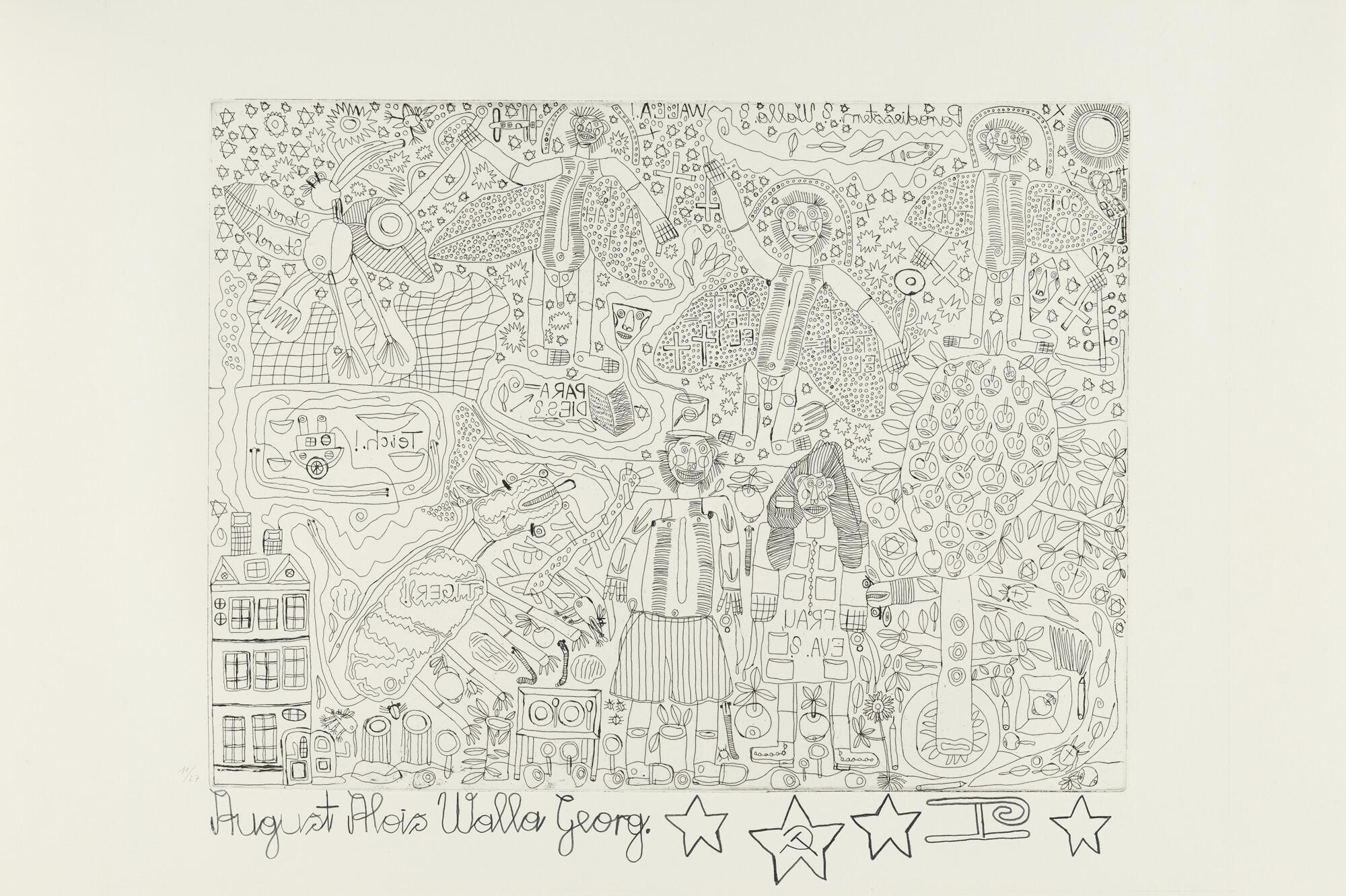 August Walla - Ohne Titel