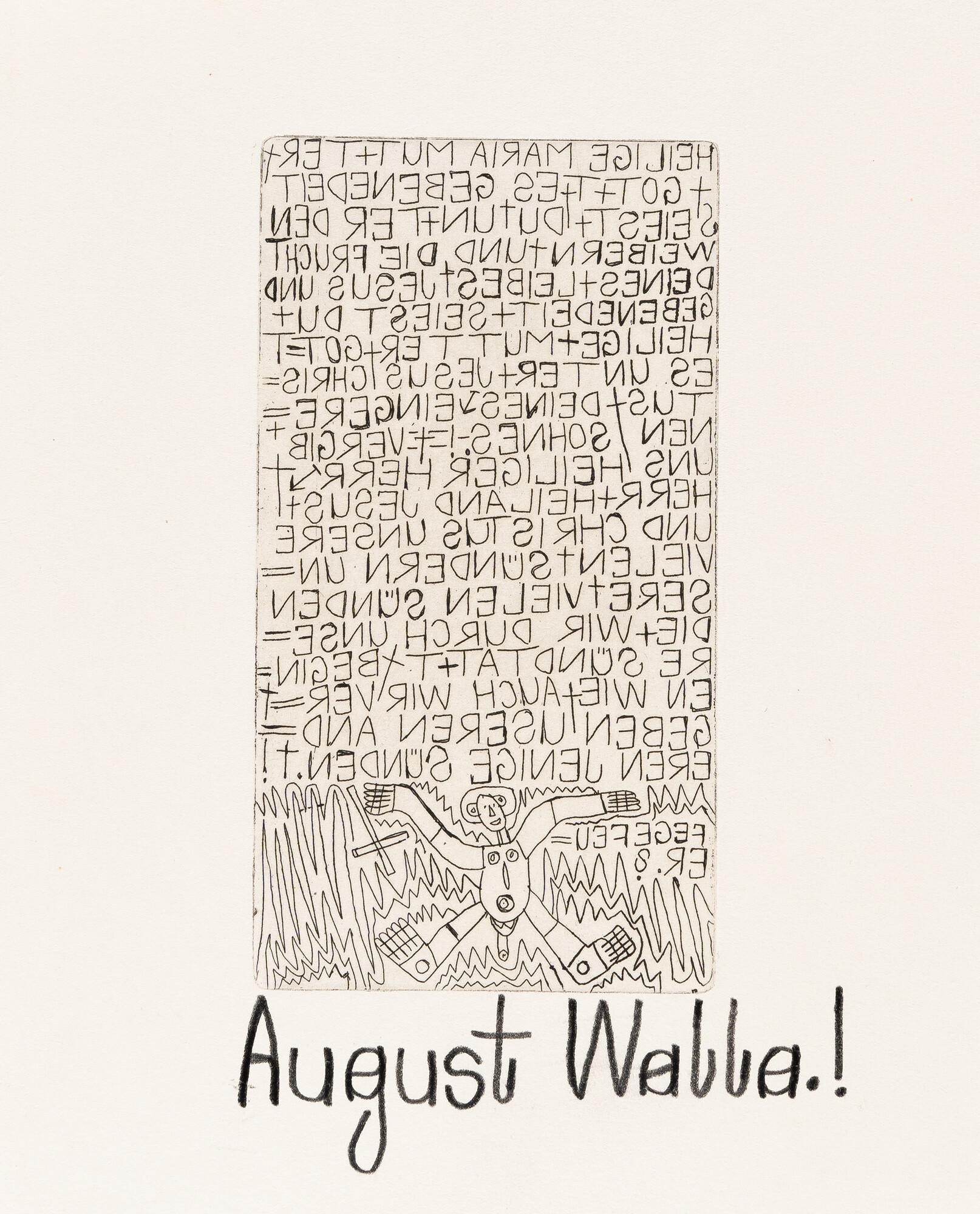 August Walla - Ohne Titel