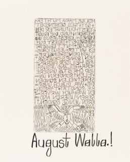 August Walla - Ohne Titel