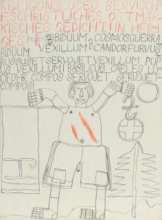 August Walla - Recto: Ohne Titel – Verso: Ohne Titel