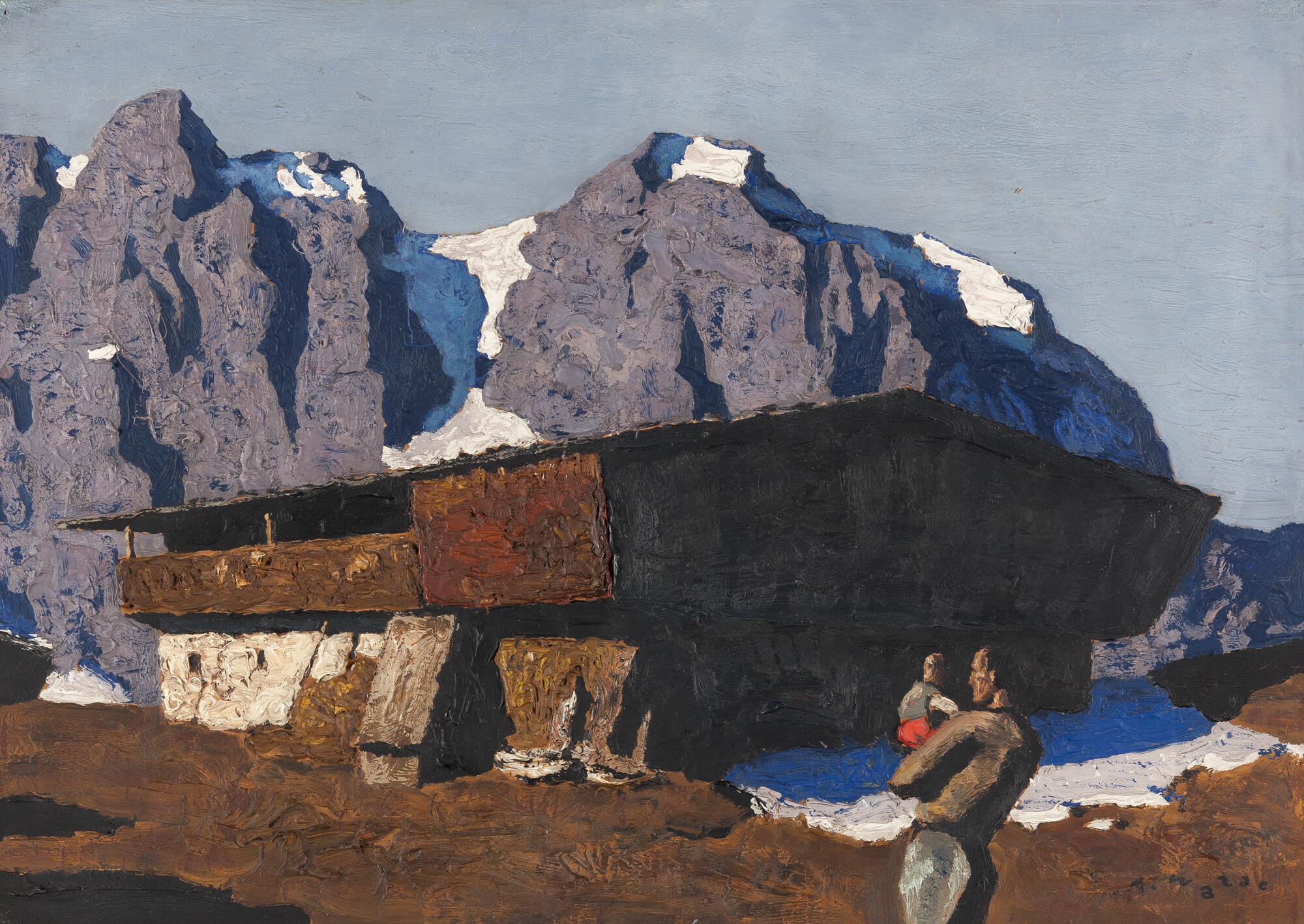 August Walla - Recto: Ohne Titel – Verso: Ohne Titel