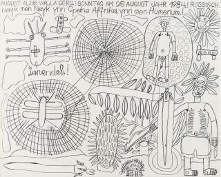 August Walla - „Russisch. Nayk men Nayk ynn Cpaha Affrika, ynn men Humanum.!“