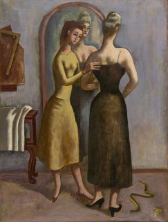 August Wilhelm Dressler - „Die Anprobe.“