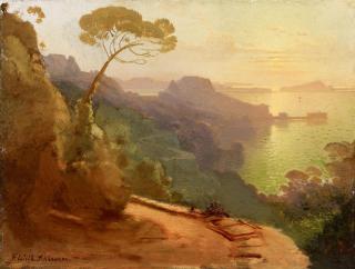 August Wilhelm Ferdinand Schirmer - Südliche Küstenlandschaft