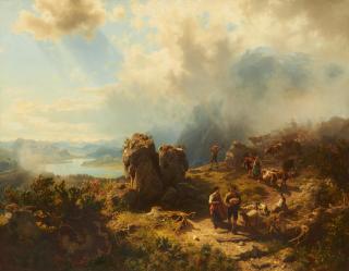 August Wilhelm Leu - Almauftrieb.