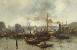 August Willem Van Voorden - Harbour activities, Rotterdam