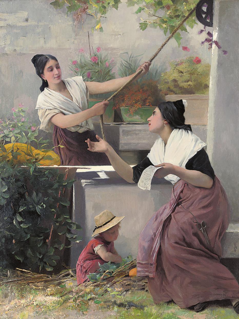 Auguste-Alexandre Hirsch - Gossips at the well