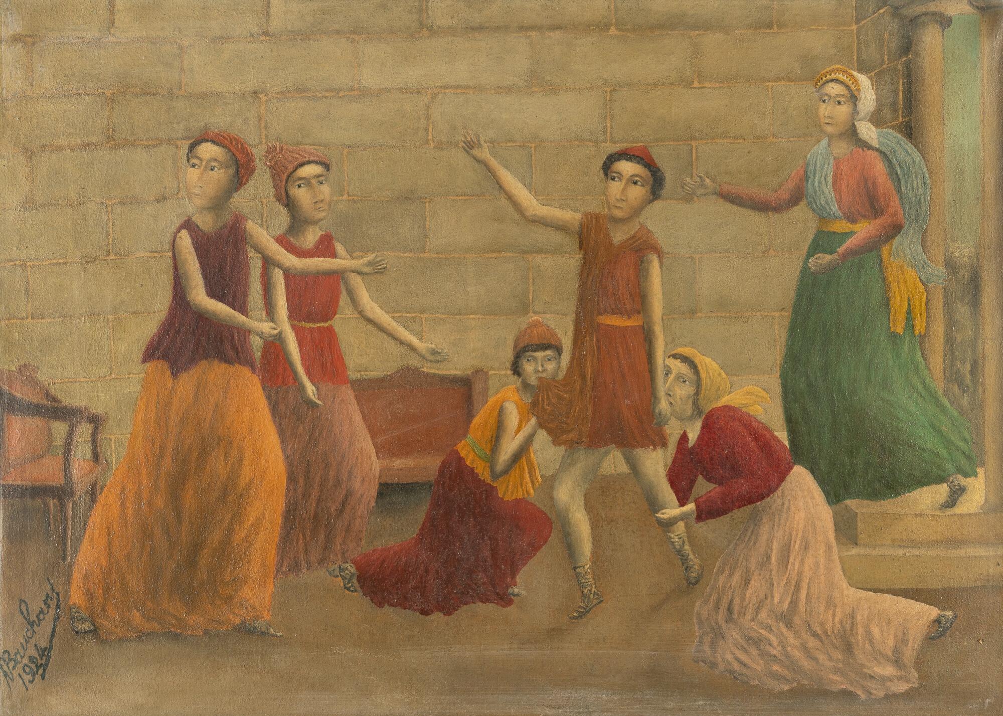 Auguste André Bauchant - La visite