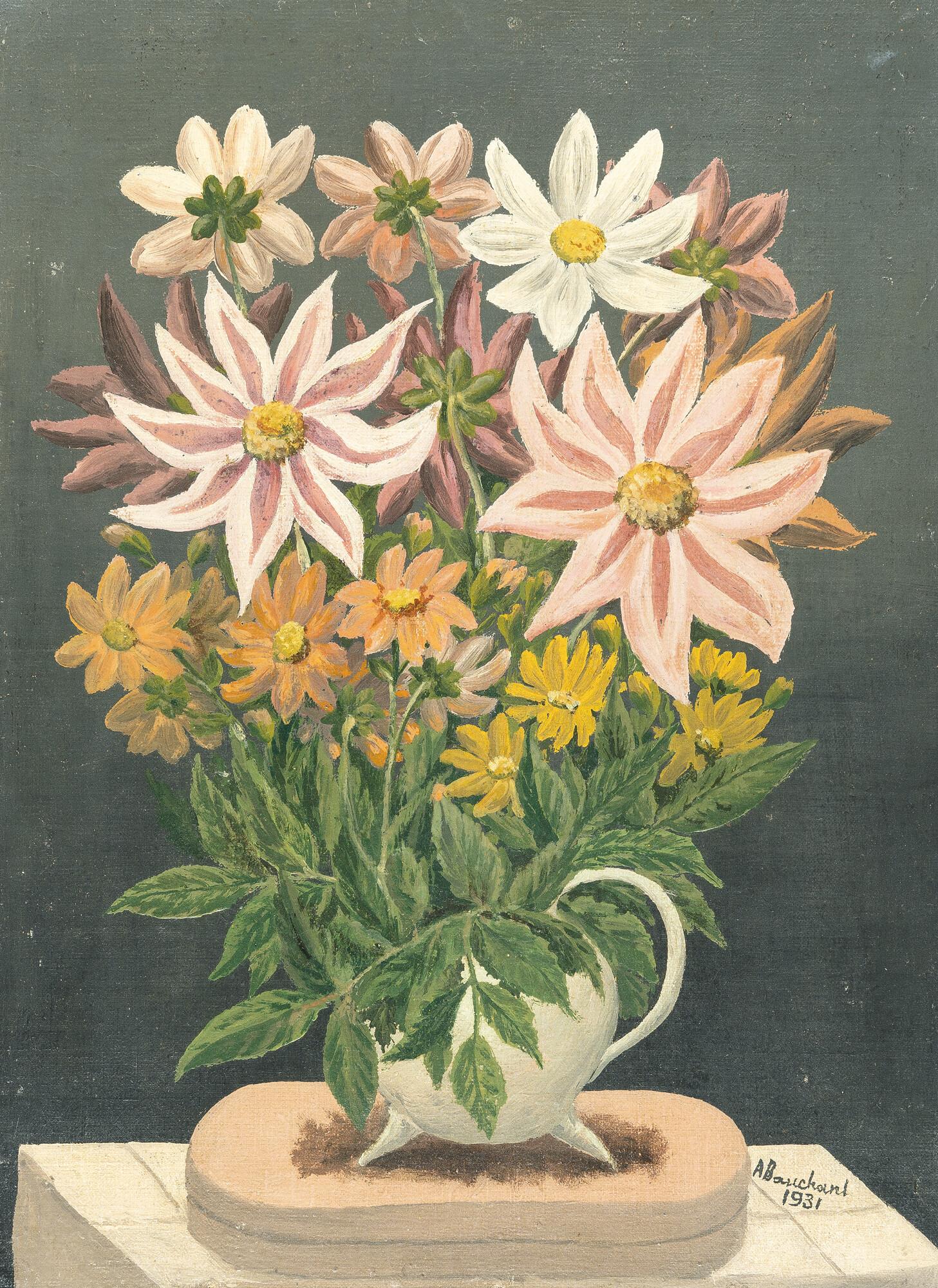 Auguste André Bauchant - Vase de fleurs