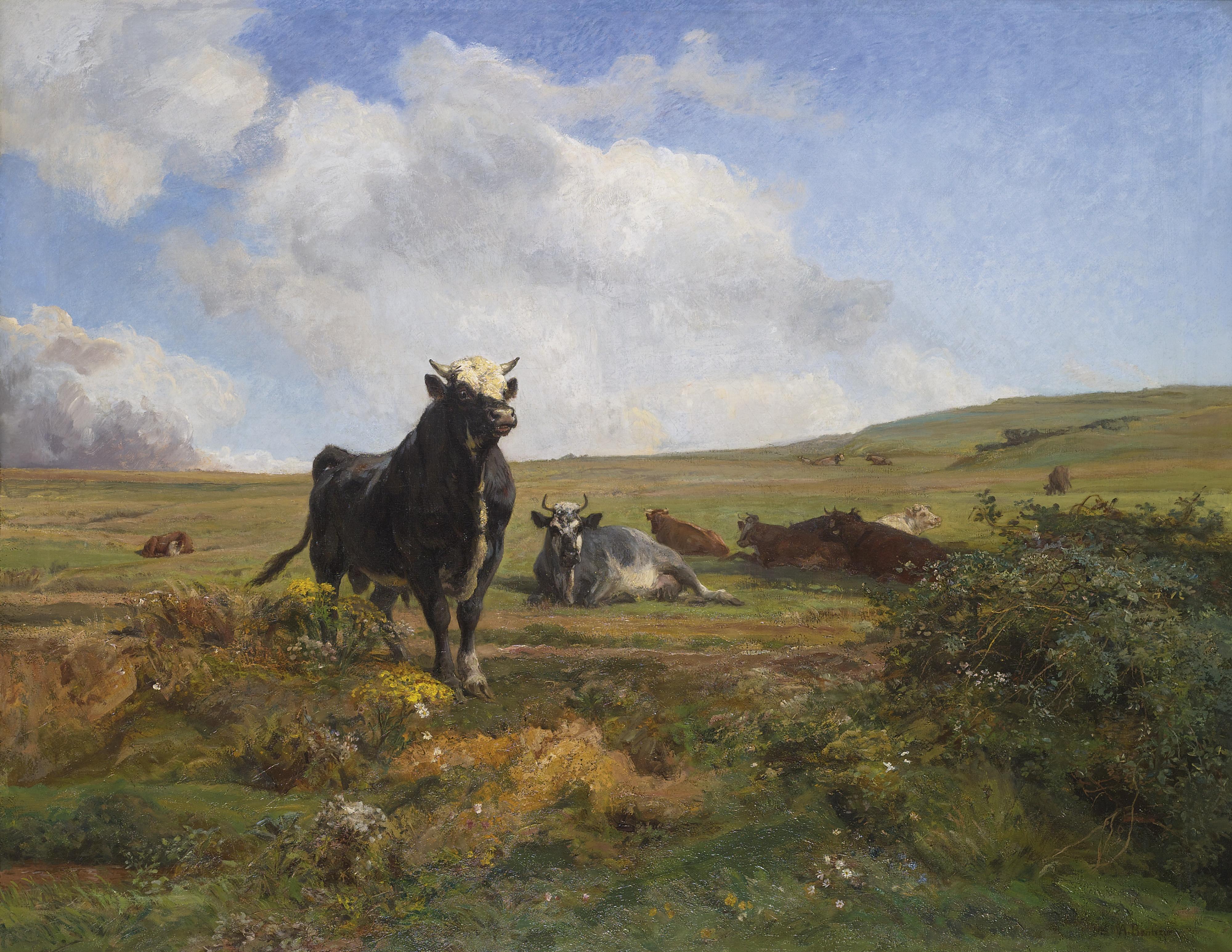 Auguste Bonheur - Leader Of The Herd