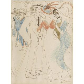 Auguste Chabaud - Élégantes Au Bal Masqué