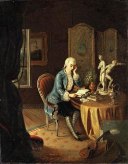 Auguste Coomans - In the library