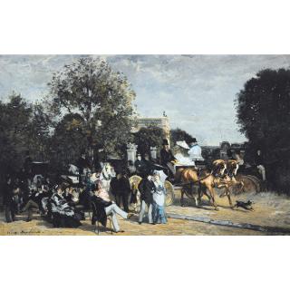 Auguste De Molin - Promenade Au Bois De Boulogne