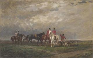 Auguste De Molins - Chasse À Courre En Plaine