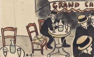 Auguste Elisée Chabaud - Le grand café