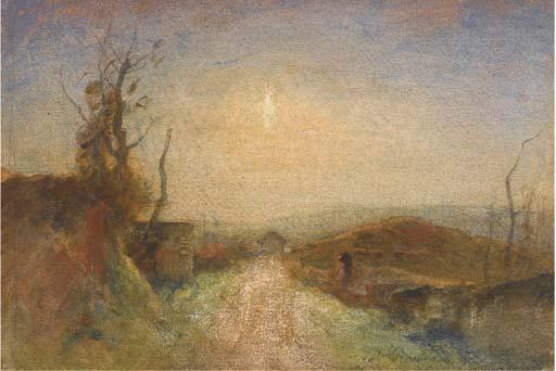 Auguste-Francois Ravier - Paysage Ensoleillé