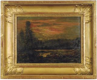 Auguste François Ravier - Woodland pond