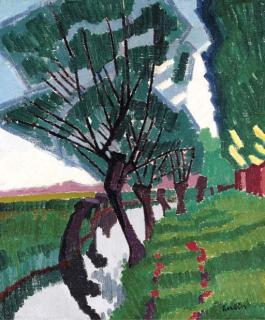 Auguste Herbin - Arbres Au Bord de la Rivière