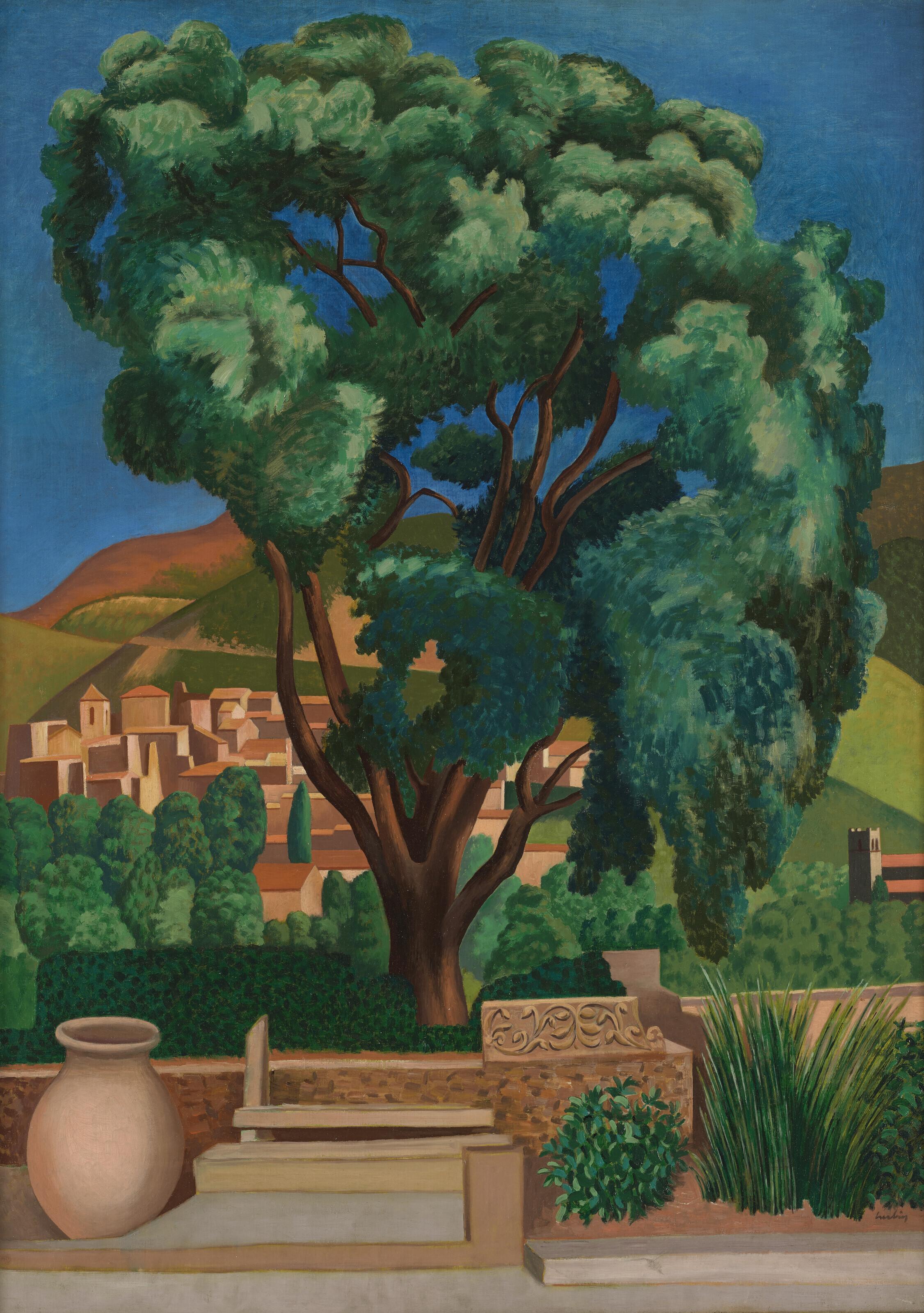 Auguste Herbin - Chêne-liège à Vaison-la-Romaine