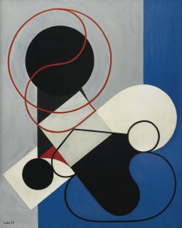 Auguste Herbin - Composition À La Ligne Noire