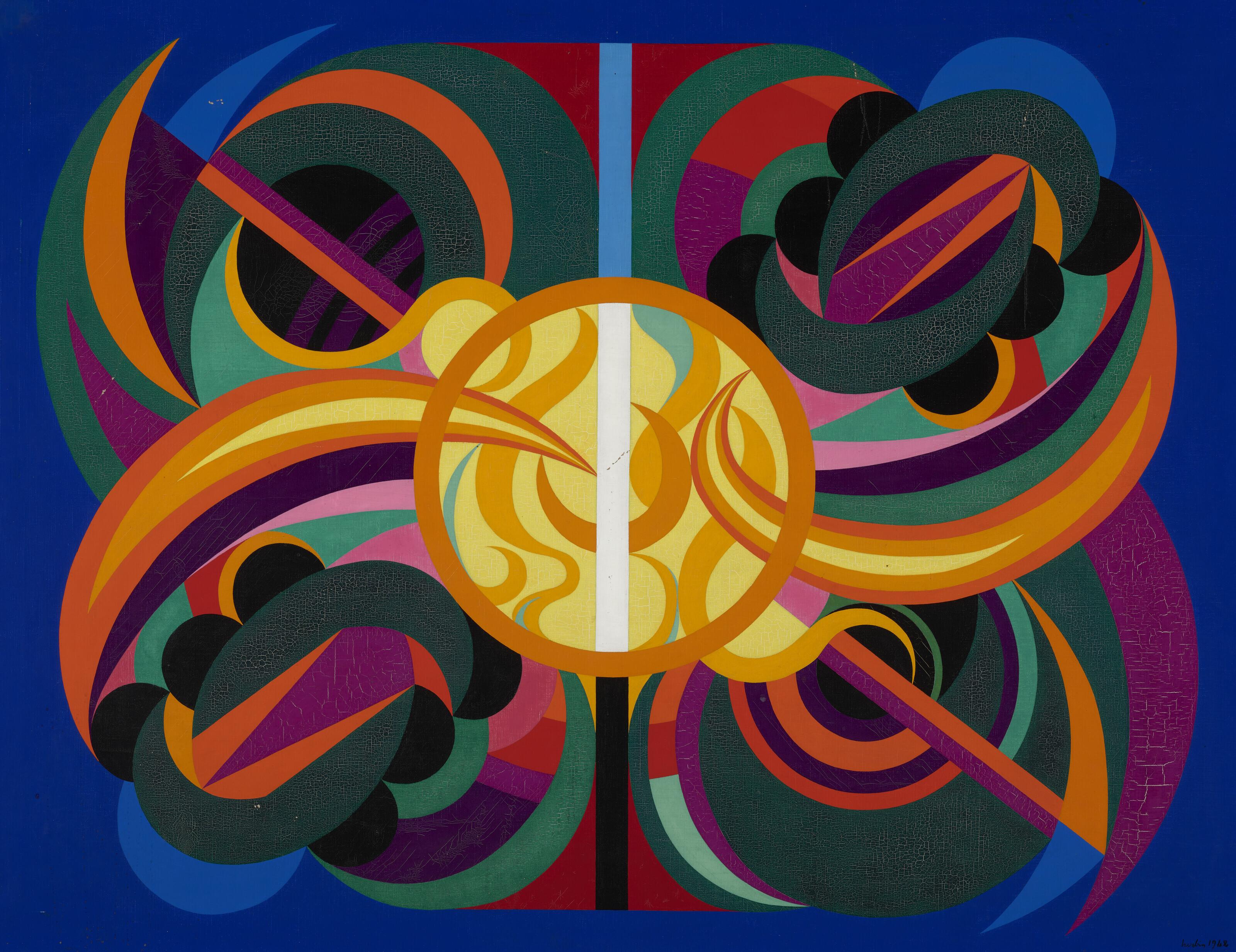 Auguste Herbin - Composition sur le nom Herbin