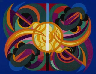 Auguste Herbin - Composition sur le nom Herbin