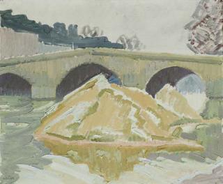 Auguste Herbin - Crue de Seine a Paris