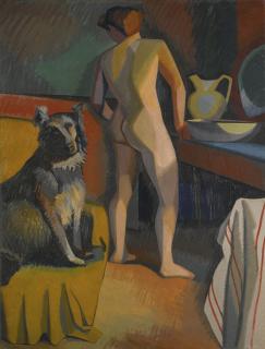 Auguste Herbin - Femme Au Chien
