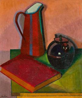 Auguste Herbin - Livre, Pot Et Theiere